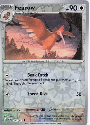 Fearow 022/165 (RH)