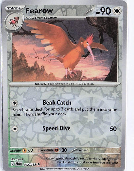 Fearow 022/165 (RH)