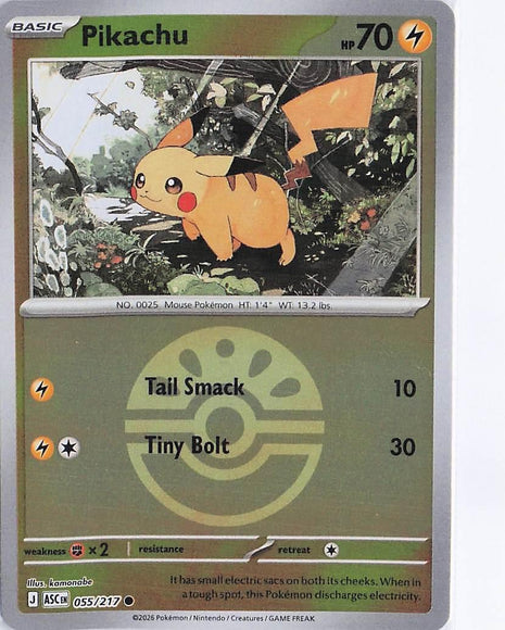 Pikachu 055/217 (Pokeball Holo)