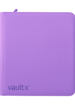 Vault X - Purple 12 Pocket Zip Binder