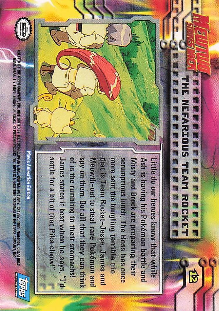 The Nefarious Team Rocket 12 Topps