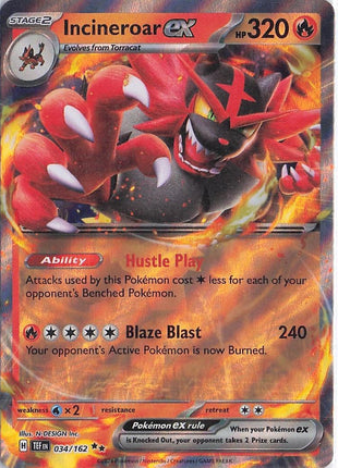 Incineroar ex 034/162