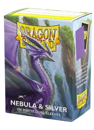 Dragon Shield -  Matte Dual Nebula & Silver Sleeves (100)