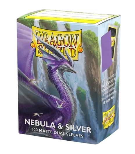 Dragon Shield -  Matte Dual Nebula & Silver Sleeves (100)