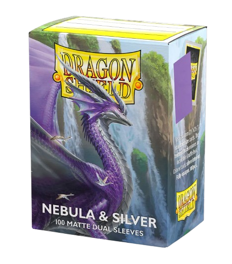 Dragon Shield -  Matte Dual Nebula & Silver Sleeves (100)