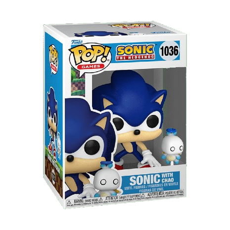 Sonic The Hedgehog - Sonic with Hero Chao #1036 Funko Pop!