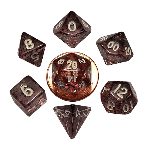 FanRoll - Ethereal Black Mini Poly Dice Set