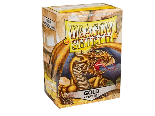 Dragon Shield - Matte Gold Sleeves (100)