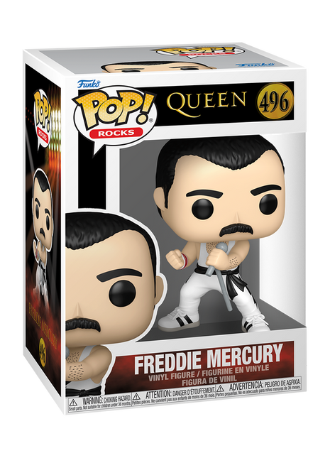 Queen - Freddie Mercury (White Singlet) #496 Funko Pop!