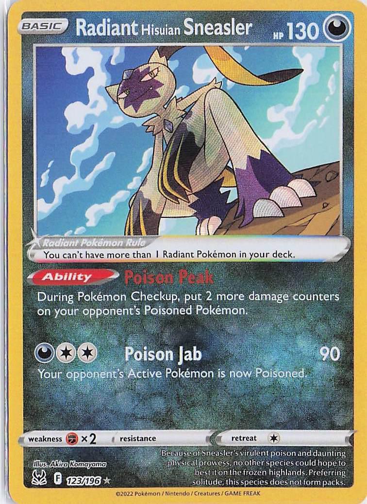 Radiant Hisuian Sneasler 123/196