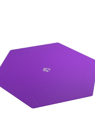 Gamegenic - Black/Purple Hexagonal Magnetic Dice Tray