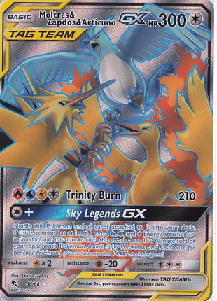 Moltres & Zapdos & Articuno GX 66/68