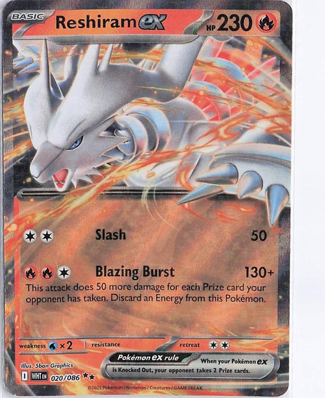 Reshiram ex 020/086
