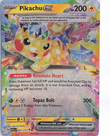Pikachu ex 057/217