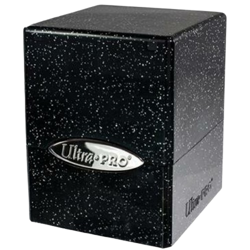 Ultra Pro - Glitter Black Satin Cube Deck Box