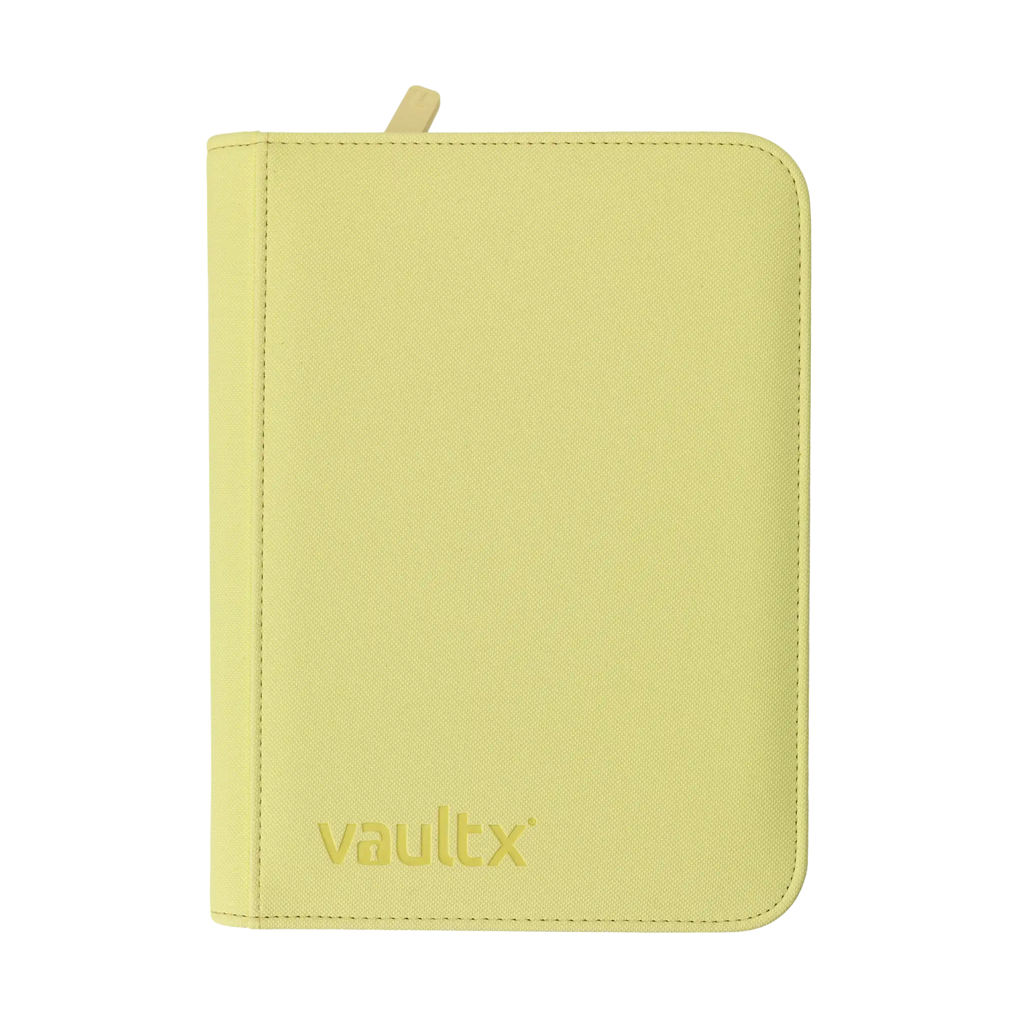 Vault X - Pastel Yellow 4 Pocket Zip Binder