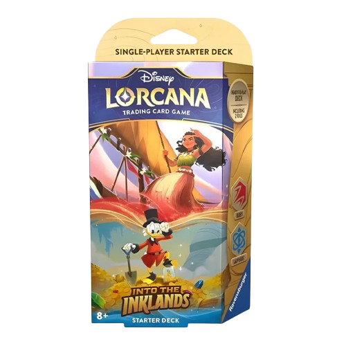 Disney Lorcana - Into the Inklands: Ruby & Sapphire (Moana & Scrooge) Starter Deck